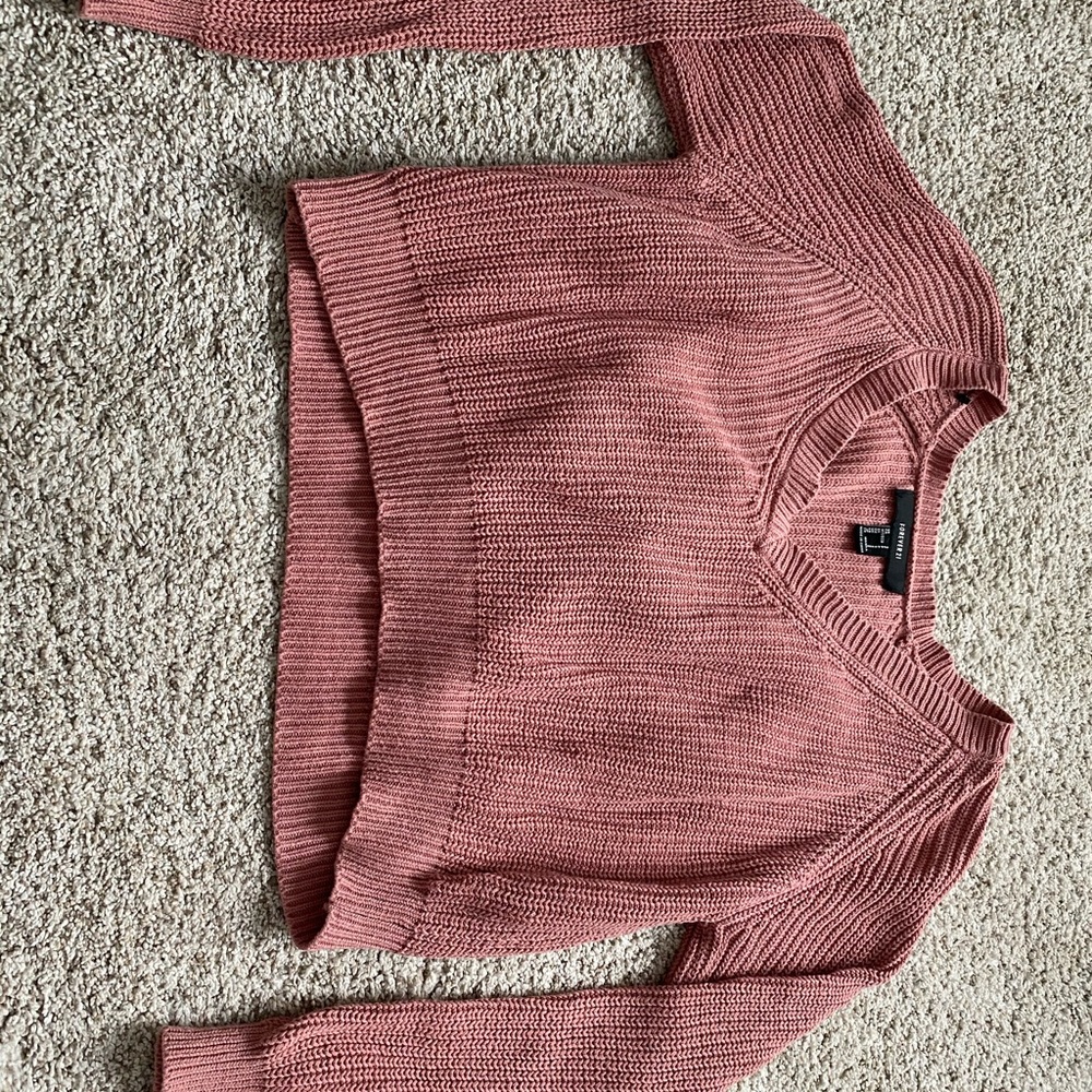 Forever 21 Pink Copped Sweater